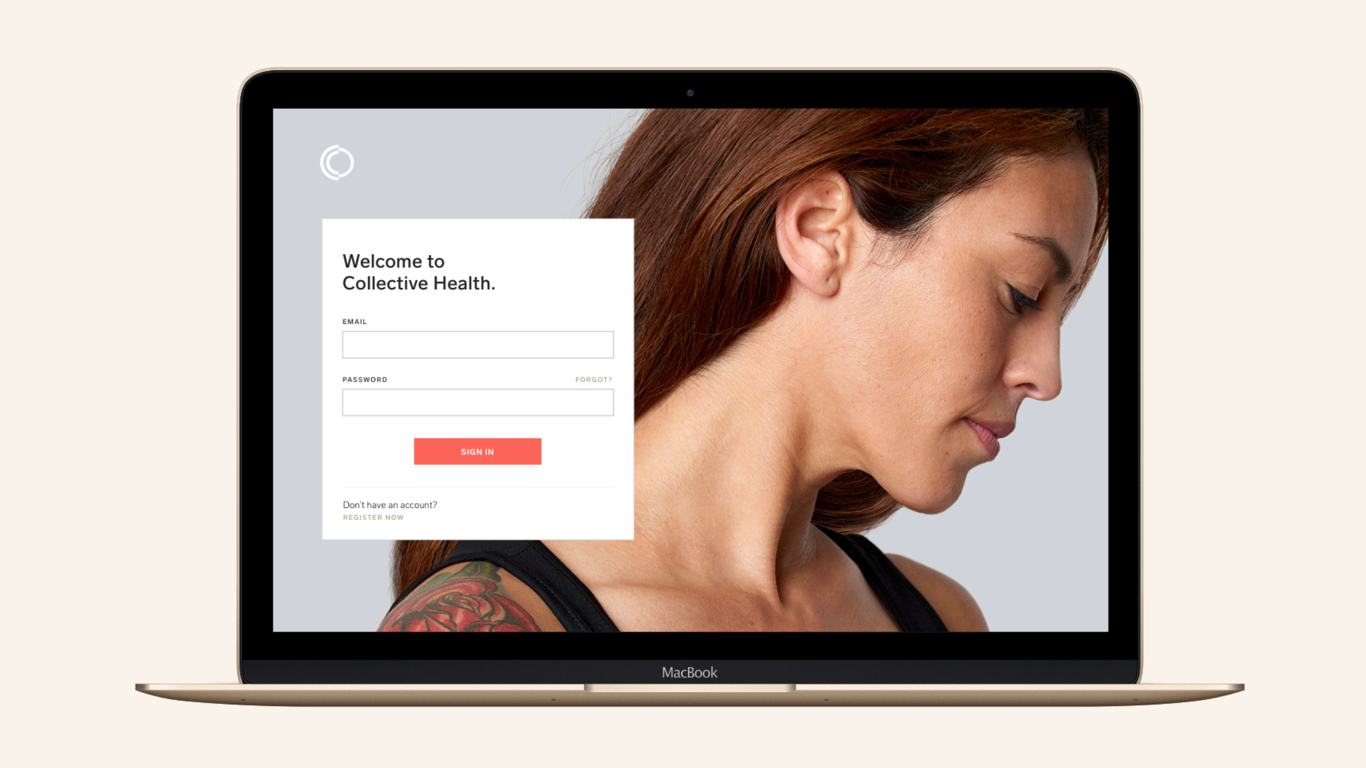 Olivia Paden – Homepage Gallery – Collective Health – Digital Member Experience – Login