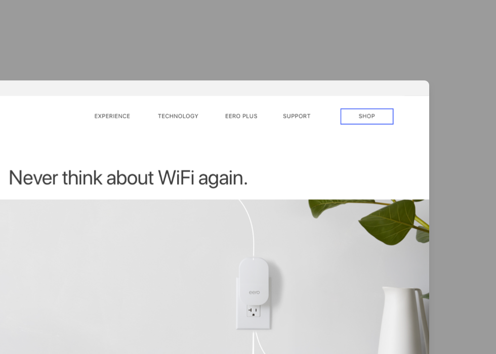 eero — E-Commerce Website